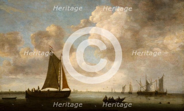 Distant View Of The Dutch Coast, 1660. Creator: Justus Verwer.