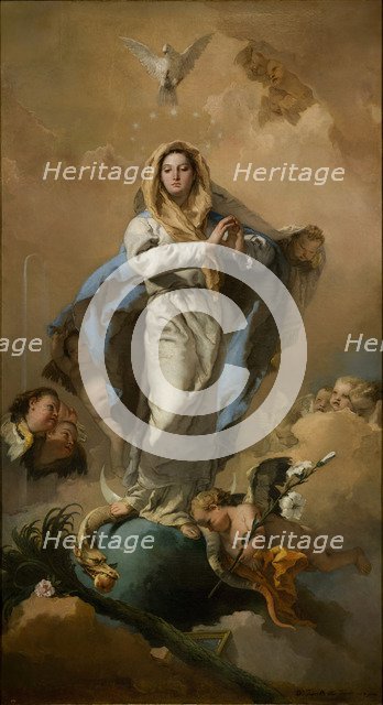 The Immaculate Conception of the Virgin, 1767-1768. Artist: Tiepolo, Giambattista (1696-1770)