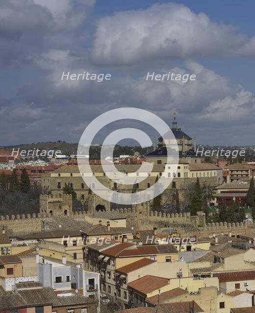 Panoramic view with the Hospital of Tavera, Toledo, Spain, 2022. Creator: LTL.