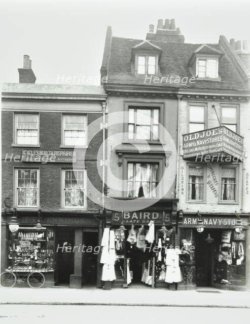 13-15 Church Street, Greenwich, London: front elevations, 1911. Creator: Unknown.