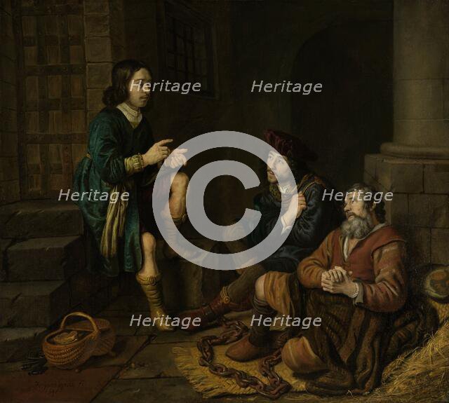Joseph Interprets the Dreams of the Baker and the Butler, 1648. Creator: Jan Victors.