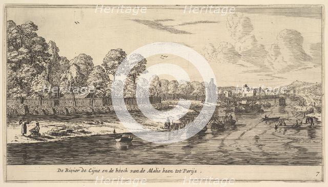 The River Seine at the Bend of the Mall, 17th century. Creator: Reinier Zeeman.