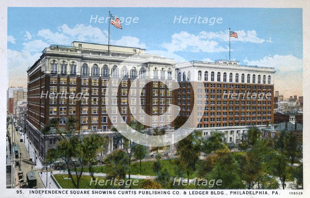 Independence Square, Philadelphia, Pennsylvania, USA, 1926. Artist: Unknown