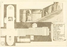 Plan and Part of the Elevation of the Church of the Holy Sepulchre of the Madonna, 1619. Creator: Jacques Callot.