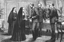 ''With the Mediterranean Squadron - A Visit of The Sisters of the Poor to a Man of War', 1891. Creator: Unknown.