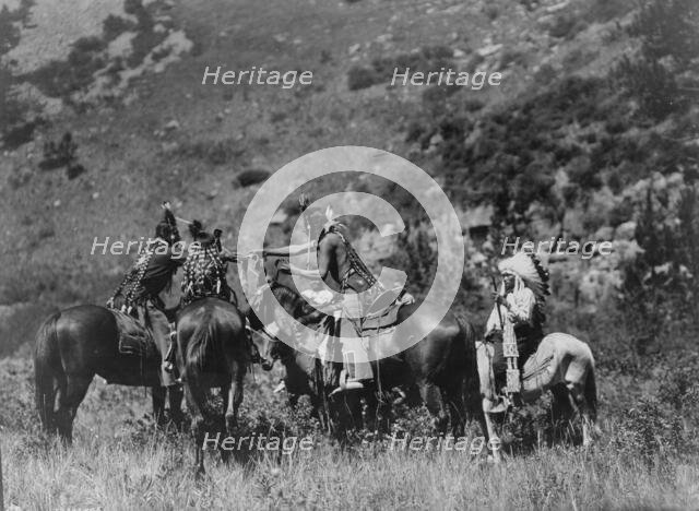 A swap, c1905. Creator: Edward Sheriff Curtis.