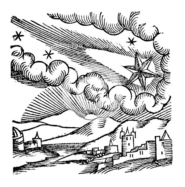 Comet of 1456 (Halley), 1557. Artist: Unknown