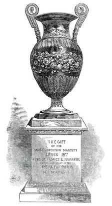 Vase presented by Louis XVIII. to the late Marquis of Londonderry, 1850. Creator: Unknown.