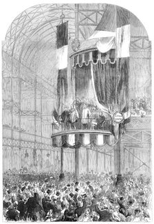 Garibaldi in England: Garibaldi at the Crystal Palace on Saturday last, 1864. Creator: Unknown.
