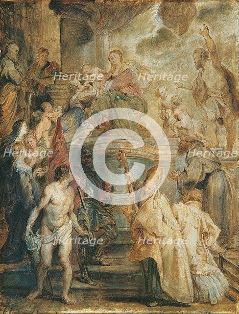 The Mystical Marriage of Saint Catherine. Artist: Rubens, Pieter Paul (1577-1640)