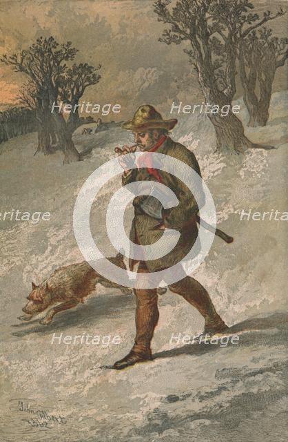 'The Woodman and His Dog', 1862. Creator: Sir John Gilbert.