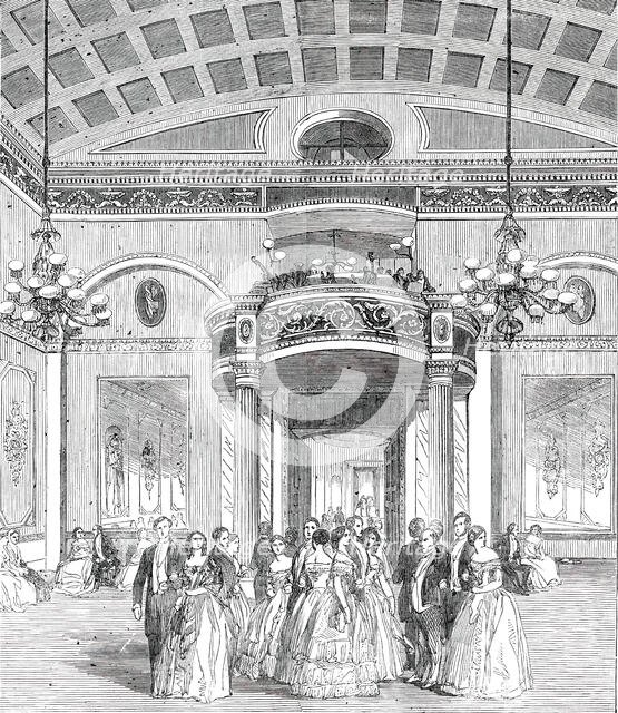 The Whittington Club - New Decoration of the Ball-Room, 1850. Creator: Unknown.