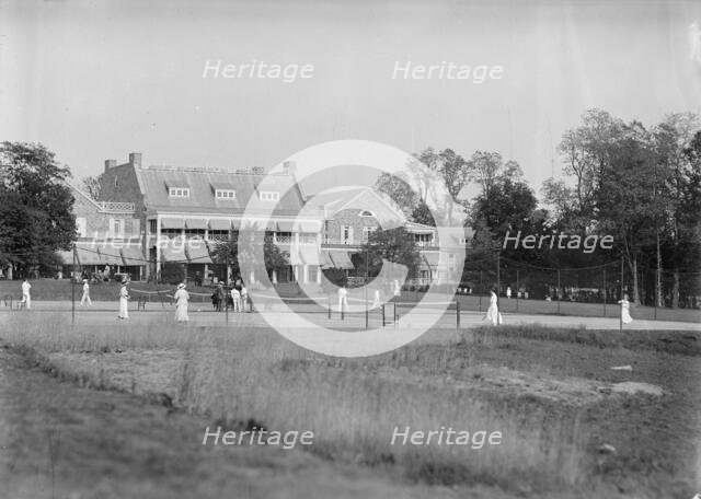 Chevy Chase Club - Tennis Tournament, 1913. Creator: Harris & Ewing.