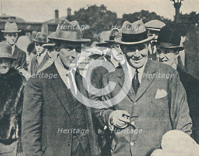 'Arrival in England. Captain Cecil Foster and his chief officer Gravesend, August, 1923, (1936). Artist: Unknown.