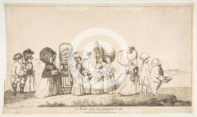 A Trip to Scarborough, March 3, 1783. Creator: James Bretherton.