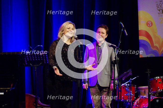 Claire Martin and Julian Nicholas, Ropetackle Arts Centre, Shoreham, West Sussex, Jan 2016. Artist: Brian O'Connor.