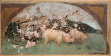 Esquisse pour la salle à manger de l'Hôtel de Ville de Paris : La viande de porc, 1893. Creator: Georges Bertrand.