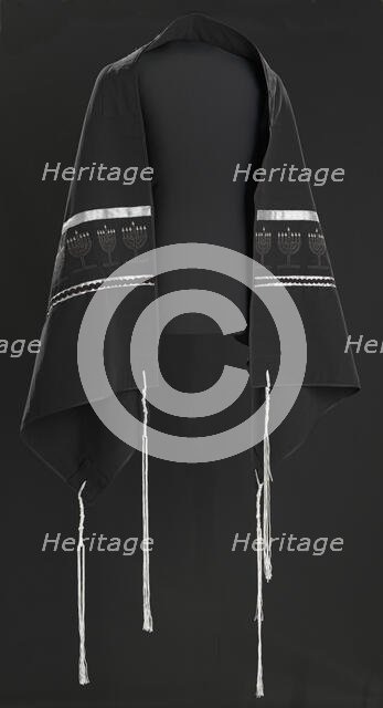 Prayer shawl from Beth Shalom B'nai Zaken Ethiopian Hebrew Congregation, 2010. Creator: Carolyn McCollough.