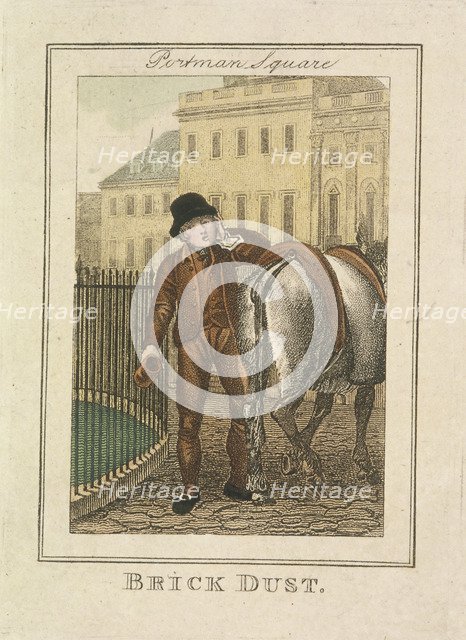 'Brick Dust', Cries of London, 1804. Artist: Anon