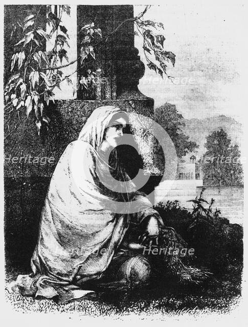 'A Cashmere Widow', c1891. Creator: James Grant.