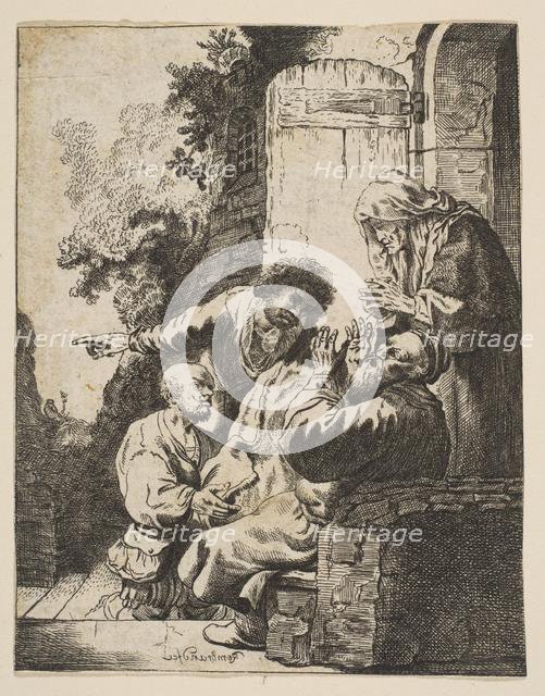 Joseph's Coat Brought to Jacob, ca. 1633. Creator: Johann Georg Hertel.