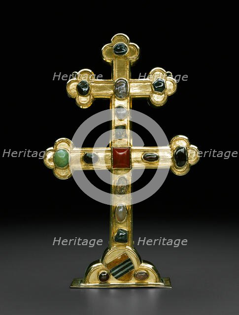 Reliquary Cross with the Arms of the Veltheim Family, Brunswick, c. 1300. Creator: Unknown.