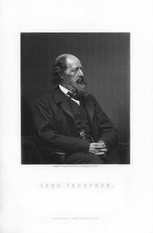 Alfred Tennyson, 1st Baron Tennyson, Poet Laureate of the United Kingdom, (1899). Artist: Unknown