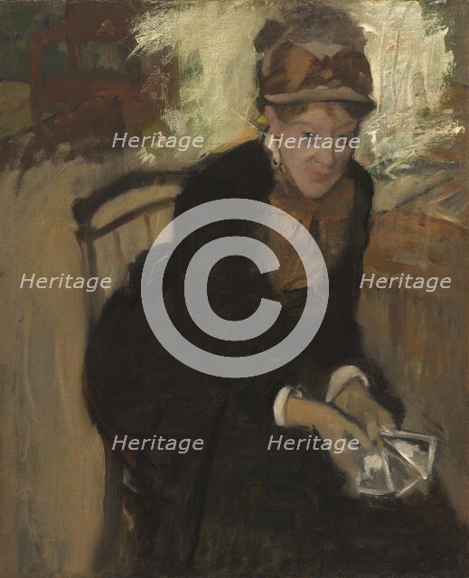 Mary Cassatt, c. 1880-1884. Creator: Edgar Degas.