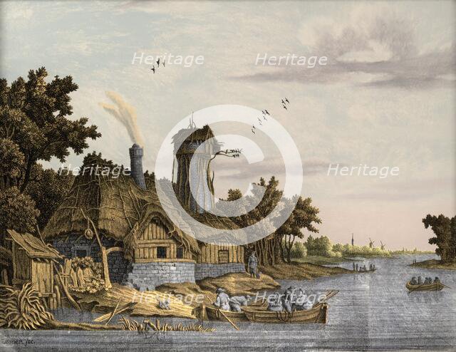 Mill along a River, 1770-1814. Creator: Jonas Zeuner.