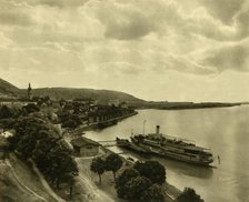 Steamboat on the Danube at Hainburg, Lower Austria, c1935. Creator: Unknown.