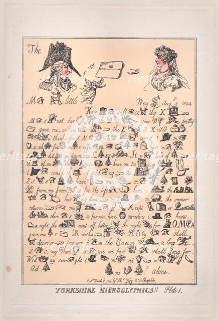 Yorkshire Hieroglyphics, Plate 1, March 8, 1809., March 8, 1809. Creator: Thomas Rowlandson.