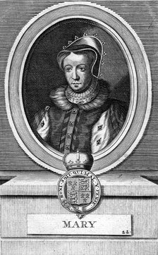 Queen Mary I of England. Artist: Unknown