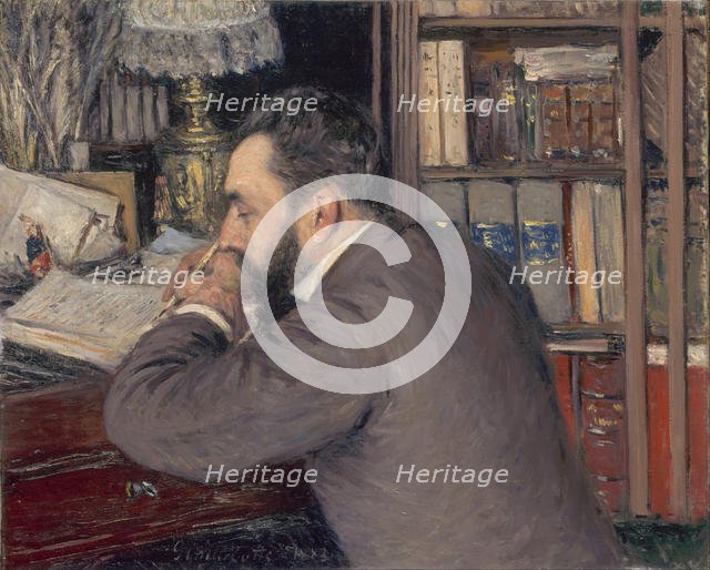 Henri Cordier (1849-1925), 1883. Artist: Caillebotte, Gustave (1848-1894)