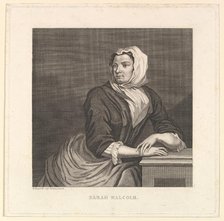 Sarah Malcolm, late 18th-19th century. Creator: Unknown.