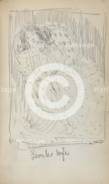 Italian Sketchbook: Levuk's Wife (page 170), 1898-1899. Creator: Maurice Prendergast (American, 1858-1924).