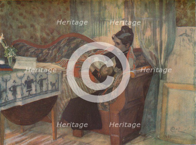 'Mother and Child', c1900.  Artist: Carl Larsson.