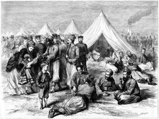 French prisoner of war camp at Wahn, near Cologne, Franco-Prussian War, 1870. Artist: Unknown