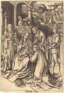 The Adoration of the Magi, c. 1490/1500. Creator: Israhel van Meckenem.