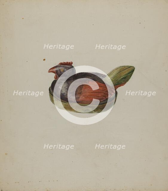 Pa. German Toy Hen, c. 1937. Creator: Robert Harlow.