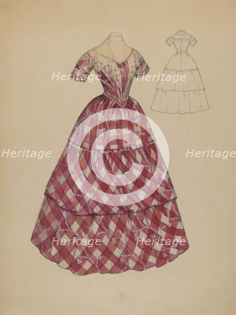 Dress, c. 1936. Creator: Nancy Crimi.