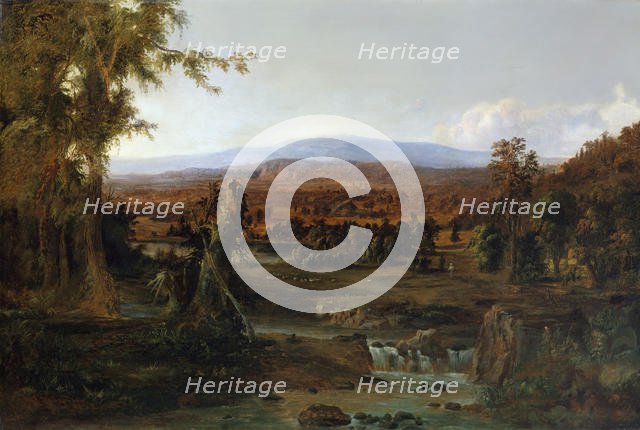 Landscape with Shepherd, 1852. Creator: Robert Seldon Duncanson.