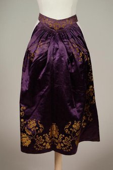 Afternoon apron, American, ca. 1875. Creator: Unknown.