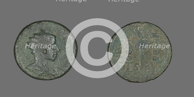 Coin Portraying King Philip II, 247-249. Creator: Unknown.