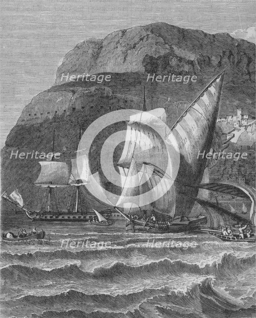 'The Rock of Gibraltar', c1880. Artist: Unknown.
