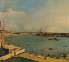 'The Thames from Richmond House', 1746. Artist: Canaletto.