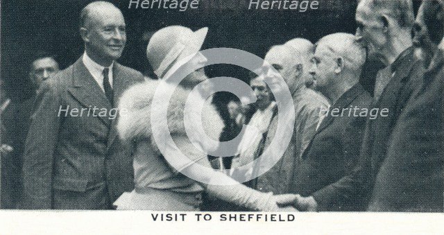 'Visit to Sheffield', 1934 (1937). Creator: Unknown.
