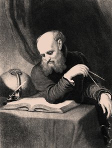 Galileo Galilei, 1852. Artist: Sartain, Samuel (1830-1906)