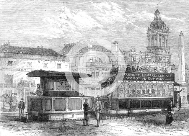 The Beaumont Compressed-Air Engine, for tramways, 1881. Creator: Unknown.