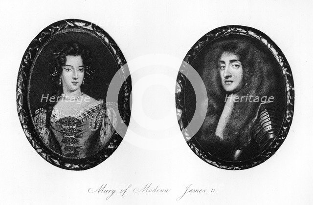 James II and Mary of Modena, (1907). Artist: Unknown
