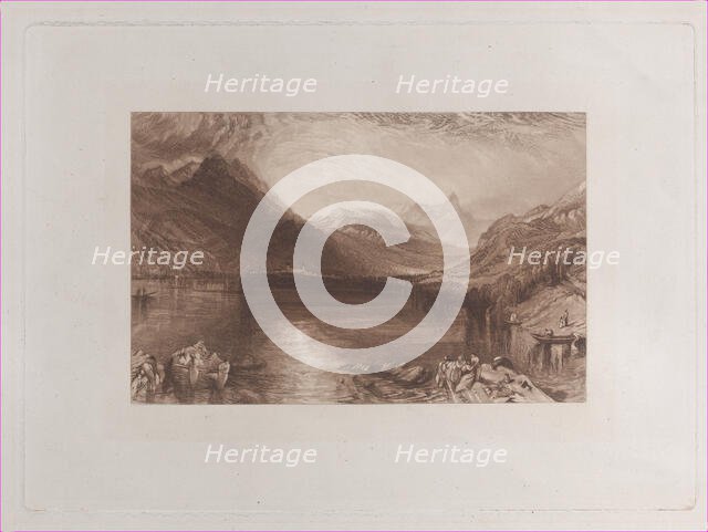 The Lake of Zug, 1888.. Creators: John Ruskin, Thomas Goff Lupton.